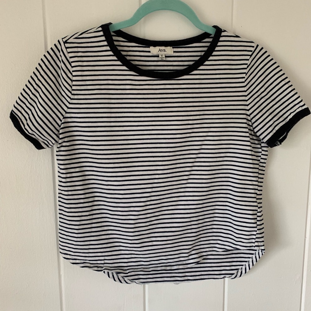 Striped crop top